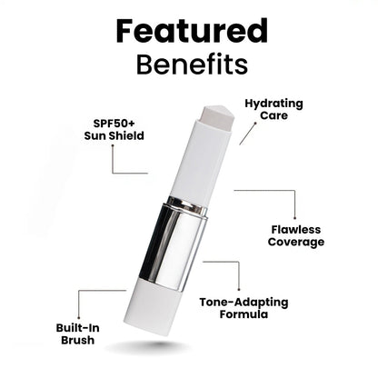 Color-Changing Foundation Stick – Flawless Coverage, Perfect Match, Every Time