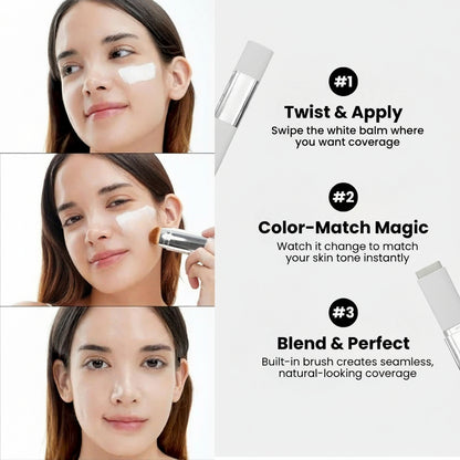 Color-Changing Foundation Stick – Flawless Coverage, Perfect Match, Every Time