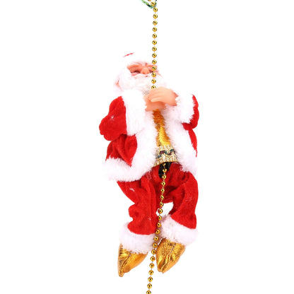 Climbing Santa Claus with Music – Electric Hanging Christmas Ornament