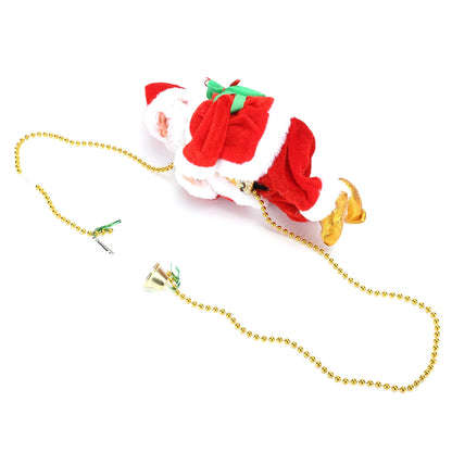 Climbing Santa Claus with Music – Electric Hanging Christmas Ornament
